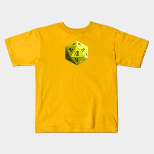 Yellow D20 Kids T-Shirt